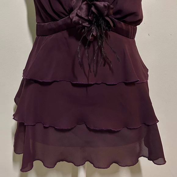Halter top formalwear burgundy size 10 - Picture 3 of 7